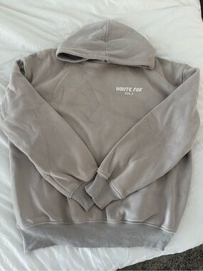 White Fox Vol.3 Logo Hooded Sweatshirt and sweatpants - Taupe